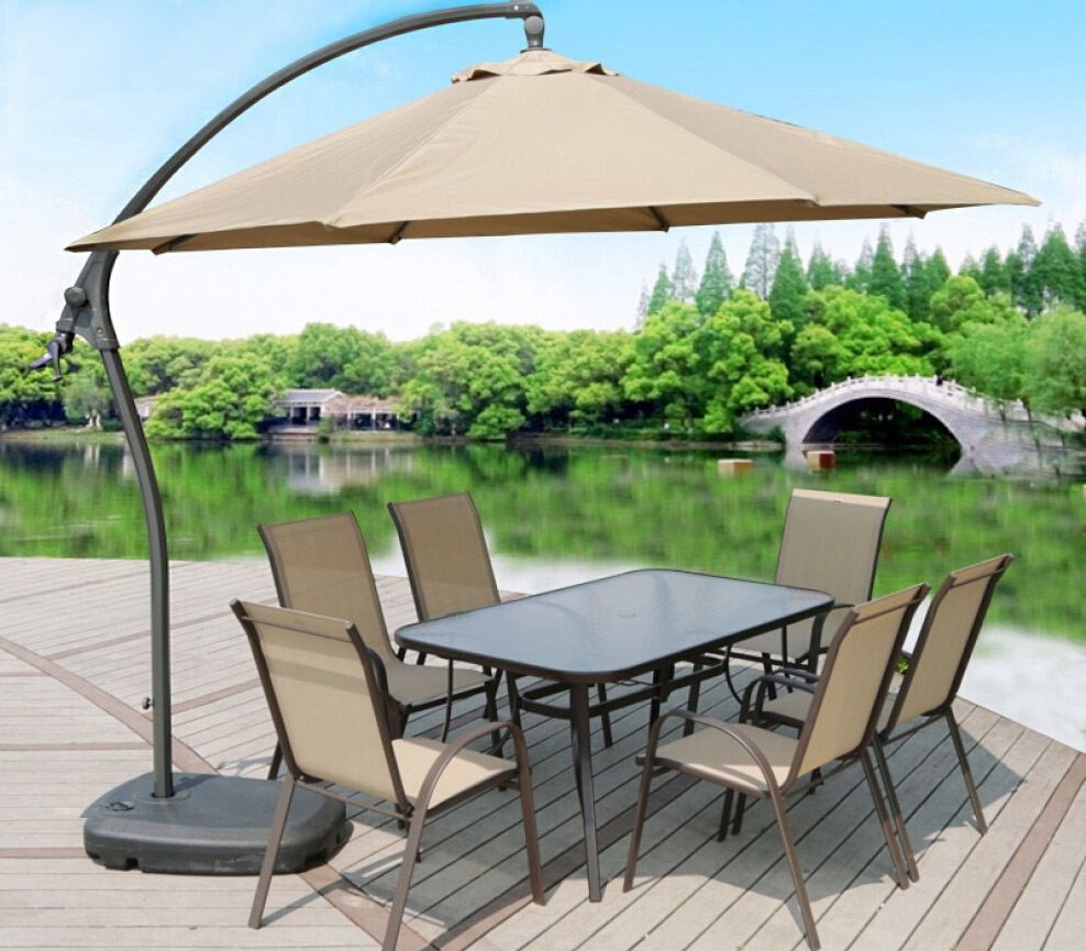 Heavy duty garden fashion umbrella